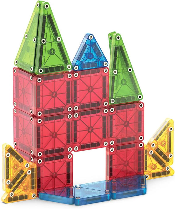 MAGNA-TILES Micromags 26-Piece Travel Magnetic Construction Set Ã¢ÂÂ Bold Colors, the Original Magnetic Building Brand