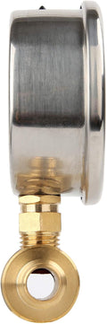 Measureman 2-1/2" Pressure Washer Gauge, Pressure Gauge Kit, 3/8 Inch Quick Connect, 0-6000 PSI, Glycerin Filled 0-6000 PSI (Brass)