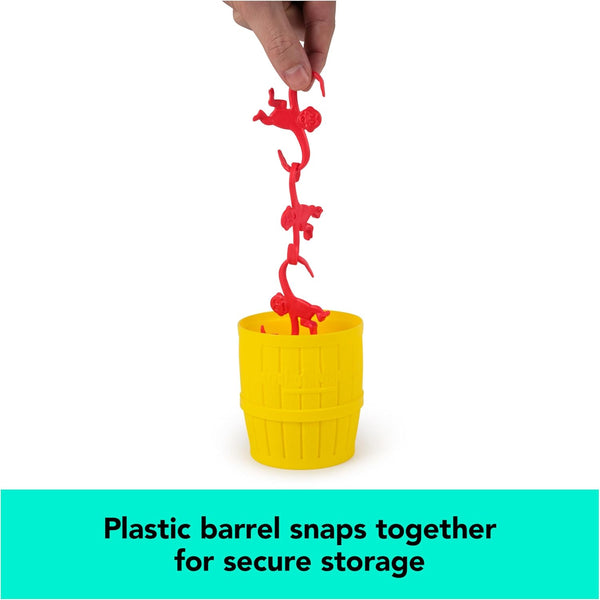 Spin Master Games, Barrel of Monkeys, Retro Linking Fun for Preschoolers, Family Games, 1 & Up Players, for Ages 3 & Up Barrel of Monkeys - Retro
