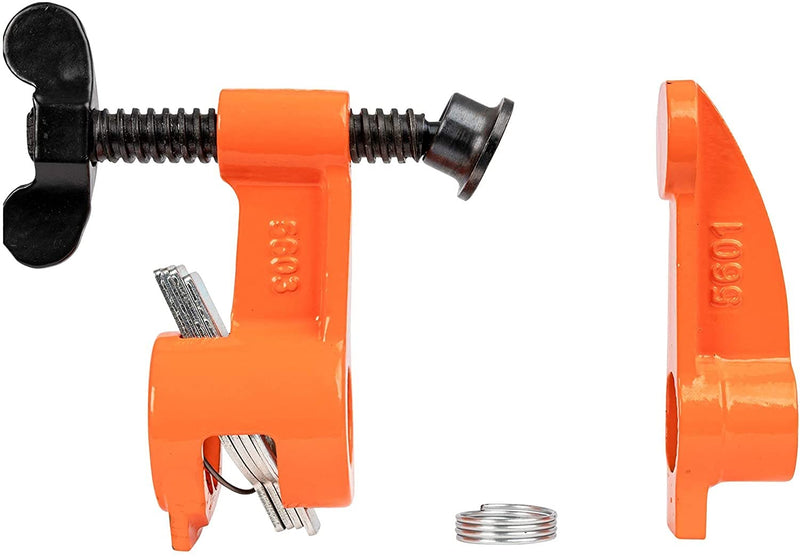 Pony 56 2-1/2" Deep Reach Clamp & Spreader Fixture for 3/4" Pipe | Deep Reach Design with Reversible Head for Clamping & Spreading, Coil Spring