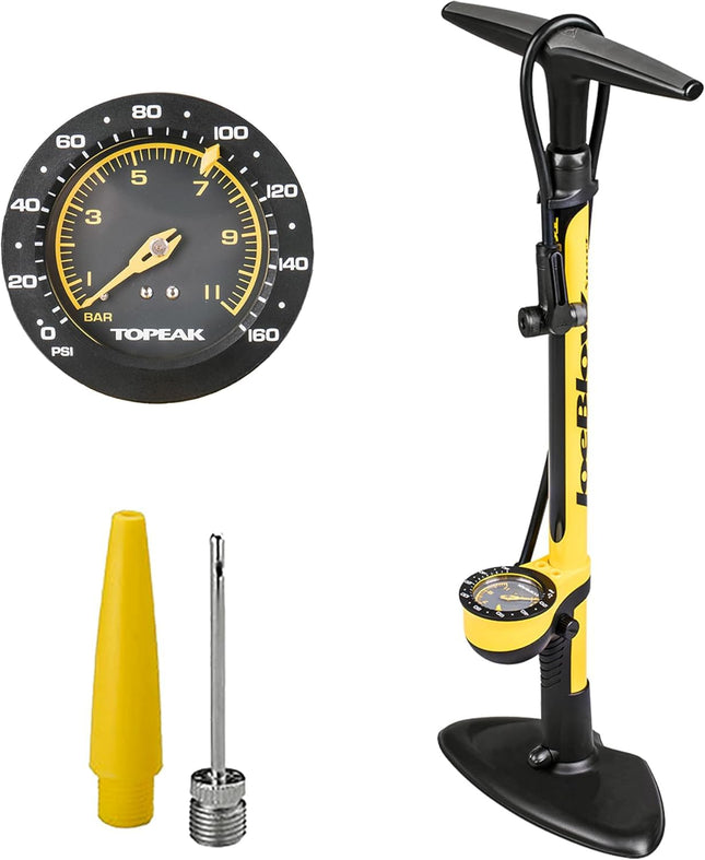 Topeak Joeblow Sport III, High Pressure Bike Floor Pump, 160 PSI, 3" Analog Gaug