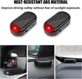 Car Solar Power Simulated Dummy Alarm, Anti-Theft LED Flashing Security Light Fake Lamp, Automotive Warning Interior Safety Lights with USB