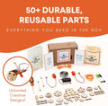 STEM Kits for Kids Age 8-10 | Inventors Kids Science Kit, Robot Building, and Engineering with Electricity Circuits | Coolest DIY Toys and Best