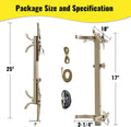 Climbing Sticks, 17” Lightweight Aluminium Hunting Climbing Sticks w/Silent Design, Tree Stand Sticks w/Pivoting V-Brackets & 20” Rope Aiders,