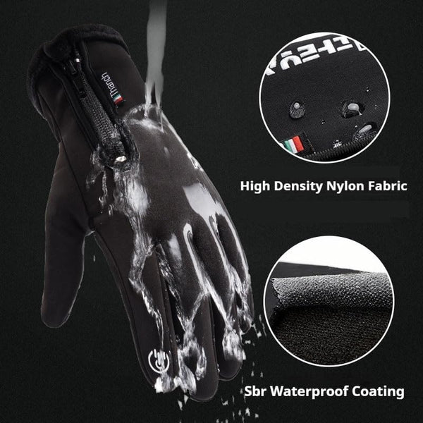 10℉ Winter Gloves Men Women Warm Glove Touch Screen for Cycling Running Fishing Driving Hiking Skiing Cold Weather Large Grey