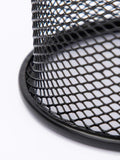 HSYMQ Black Pen Holder Cup for Desk, Pencil Cup Holder, Black Wire Mesh Pen Cup for Desk Office Pen Organizer