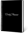Work Planner - Daily & Weekly Spiral Planner with Hourly Schedules, to Do List, Tasks, Expense Tracker, Undated 7 Days Planner Start Anytime,