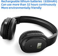 Rechargeable and Portable Personal FM Radio Headphones with Best Reception, Wireless Headset Radio Ear Muffs for Jogging, Mowing, Cycling, Meeting