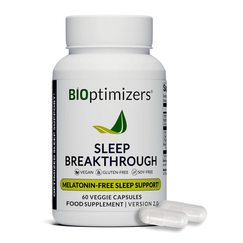 Bioptimizers Sleep Breakthrough Capsules - Natural Support Supplement | Calming Relief Aid for Adults | Non-Habit Forming | 60 Capsules