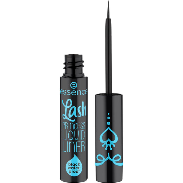 essence | Lash Princess Liquid Liner Waterproof Black | Smudge Proof, Matte Eyeliner with Ultra-Fine Brush Tip | Vegan & Cruelty Free Black Waterproof