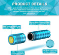 LUMINTOP EDC01 Keychain Flashlight 120 lumens Pocket EDC Flashlight 36 Hours Long Lasting IPX8 Waterproof for Daily Use Blue