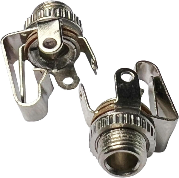 3.5mm Mono TS Female Panel Mount Socket with Switch, 10 Pack