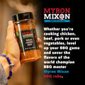Myron Mixon BBQ Rub | Hickory Salt | Champion Pitmaster Recipe | Gluten-Free BBQ Seasoning, MSG-Free, USA Made | 16 Oz Hickory Salt 16 Ounce (Pack