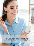 Compact Mirror, 3.3" L x 2.2" W, Small Mirror for Travel, Silver | Mini Mirror for Purse, Pocket, Desk; Ultra-Thin & Light Aluminum Fits Travel