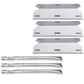 Parts Kit DG105 Replacement for Charmglow Home Depot 3 Burner 720-0230; 720-0036-HD-05 Gas Grill Burners & Heat Plates (Stainless Steel Burner +