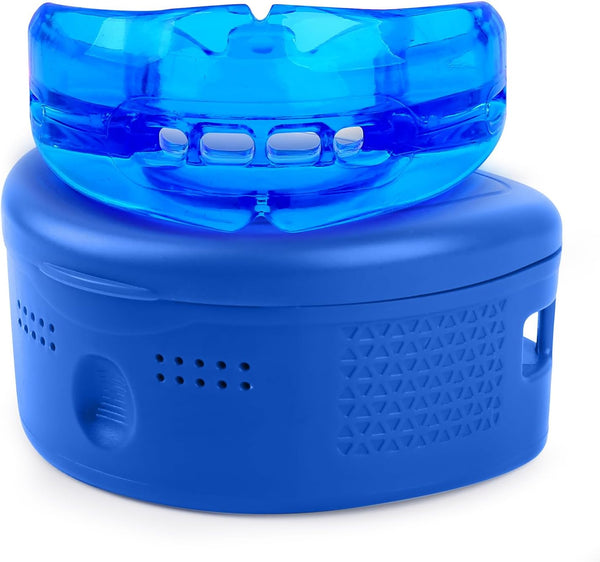 Mouth Guard Sports Youth Adult,Mouth Guard for Braces Soft,No Boiling Blue/Strapless