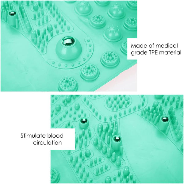 YUYTE Foot Massage Pad, Foot Massage Mat Reflexology Pads for Pain Relief and Point Release Magnet to Relax from Pressure and Leg Pain Can Be Used