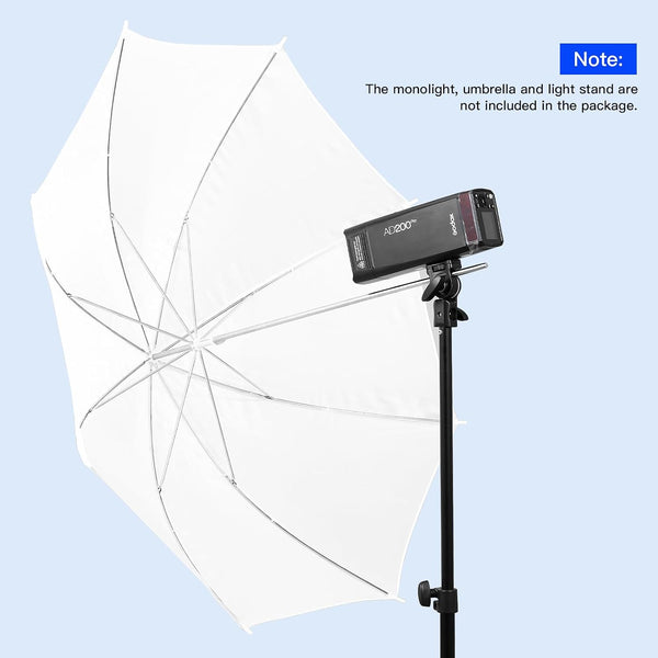 GODOX AD-E2 2-Pack Flash Holder Metal Bracket Mount with 1/4'' Screw Umbrella Holder for AD200 AD200Pro AD100Pro AD300 Pro 2 Pack