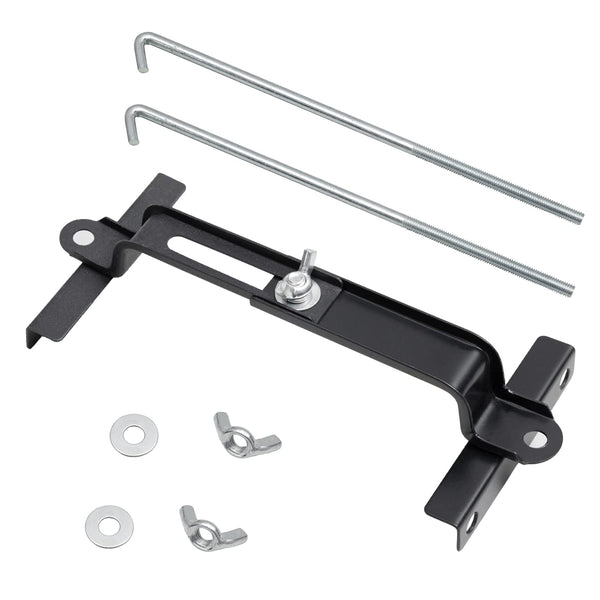 Premium Adjustable Battery Hold down for Tray, Universal Adjustable Battery Crossbar with J Bolt, Fit for SUV Car, Good Contact, Corrosion