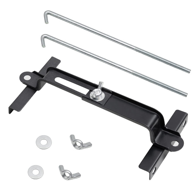 Premium Adjustable Battery Hold down for Tray, Universal Adjustable Battery Crossbar with J Bolt, Fit for SUV Car, Good 