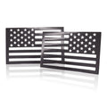 American Flag Magnet Decal, 2 Pack 6.1 x 3.7 Inch USA Flag Stickers with Patriotic Stars Reflective Stripes for Cars & Trucks - Support US