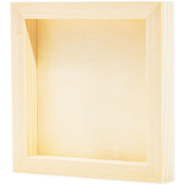 Bright Creations Wood Panels for Painting - 6 Pack, 6x6 in - Unfinished Square Wood Panels for Art & Craft Supplies - Smooth Pine Cradle Canvas