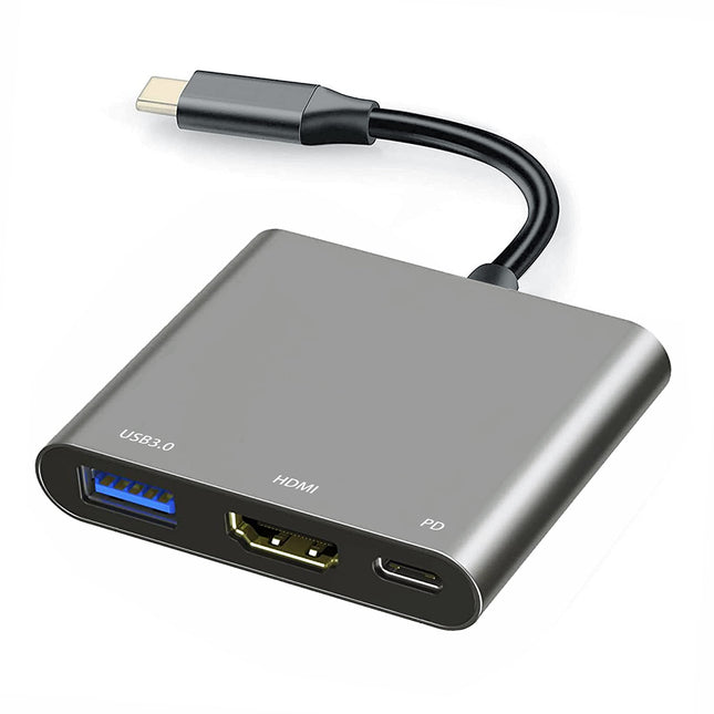 USB C to HDMI Multiport Adapter Cable with Charging Port, USBC HDMI Adapter Converter for Mac Ipad Pro Macbook, 4K HDMI 
