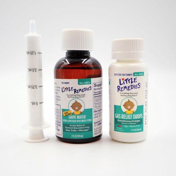 Little Remedies New Baby Essentials Kit with Saline Nasal Spray, Diaper Rash Cream, Gas Relief Drops, Gripe Water & More, Safe for Newborns 6