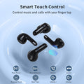 2 Pairs Wireless Earbuds Bluetooth 5.5 ,Wireless Ear Buds HIFI Bass Stereo Headphones with Noise Cancelling, LED Display Power in Ear Earphones