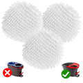 3 Pack Spin Mop Heads Replacements for Ocedar Easywring 1 Tank System Mop Replace Head Attachments, Microfiber Chenille Mop Pad Spin Mop Refill