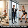VEICK Resistance Bands, Exercise Bands, Workout Bands Set for Working Out with Handles for Men Women, Elastic Exercising Bands for Fitness Weights