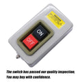 mxuteuk AC 220V/380V Push Button Switch On/Off Start Stop Switch 3 Phase Self Lock Electric Motor Switches Mechanical Equipment Control Station
