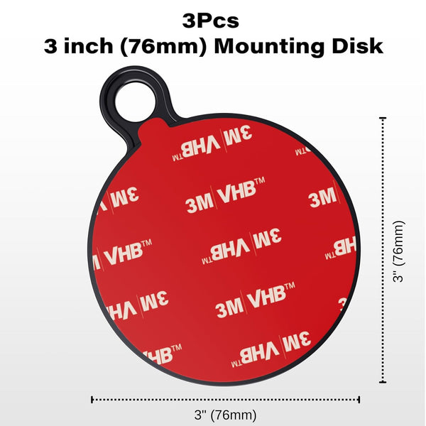 Apps2Car Dashboard Pad Mounting Disk for Suction Cup Phone Mount & Tom Tom Garmin GPS Suction Mount Sat Nav Dash Cam Holder Stick on Universal