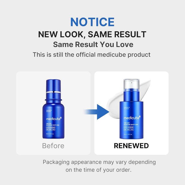 Medicube Zero Exosome Shot 7,500 PPM Spicule Facial Serum | Liquid Skin Booster 