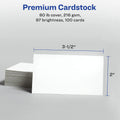 Avery Printable Business Cards with Sure Feed Technology, 2" x 3.5", White, 100 Blank Business Cards, Inkjet Printer Paper (28371) 2 x 3.5 inches