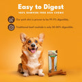 Pork Chomps Roasted Pressed Pork Skin Dog Chew, 7-inch Bone, 1 Count Roasted Pork 1 Count (Pack of 1)