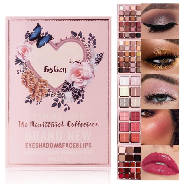 5-Layer Eyeshadow Palette Pigmented 78 Colors Make up Palette Sets Matte Shimmer Glitter Eye Shadow Makeup Sets Pallet H