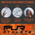 Pure Energizing Sport Shower Steamers - Natural Orange and Tea Tree Essential Oils, Made in USA, FatherÃ¢ÂÂS Day Gifts, Energy Boost for Athletes,