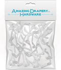 Amazing Drapery Hardware 2.5 Inch Clear Valance Clips for Blinds & Window Shades, 10-Pack - Hunter Douglas WoodMates and Chalet Woods Replacement,