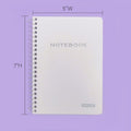BAZIC PRODUCTS College-Ruled Personal Assignment Notebook, 5x7, 6 Titles | poly personal/assignment spiral notebook; 100 college-ruled sheets;