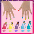 Disney Princess Nail Polish Set, 15-Piece Peel-Off with Toe Spacers