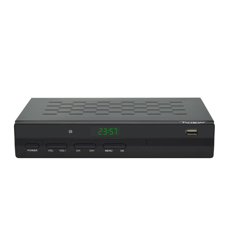 IVIEW-3500STB III, ATSC Digital Converter Box with Recording and Media Player, Analog to Digital, QAM Tuner, Channel 3/4, HDMI, A/V, USB, Learning