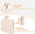 Ytonet Laptop Case 16 inch, 15-15.6 Inch Water Resistant Slim Laptop Sleeve 16 inch Beige