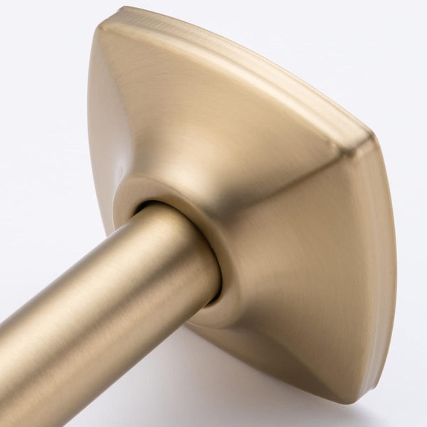 13 Inch High Rise S Shape Shower Extension Arm with Flange,Brushed Gold Shower Head Extender Arm Wall Mounted,Standard 1/2" Connection-Bathroom