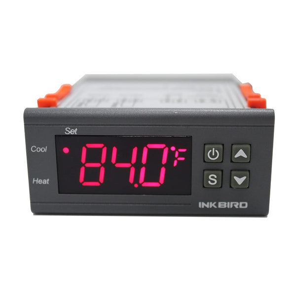 Inkbird Dual Stage DV 12V Digital Temperature Controller Fahrenheit Thermostat Heating and Cooling for Homebrewing Brew Fermenter Fridge Incubator