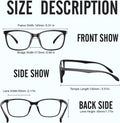Blue Light Glasses For Men & Women - Anti Glare Computer Blue Light Blocking Glasses with UV Protection for Gaming 1p-2501black Clear