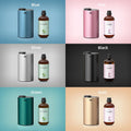 Waterless Essential Oil Diffuser Starter Kit - No Water Needed, Battery Operated Scent Diffuser Included 120ml Essential Oil, Portable Mini