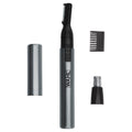 Wahl Micro Groomsman Battery Personal Trimmer for Hygienic Grooming with Rinseable, Interchangeable Heads for Eyebrows, Neckline, Nose, Ears, &