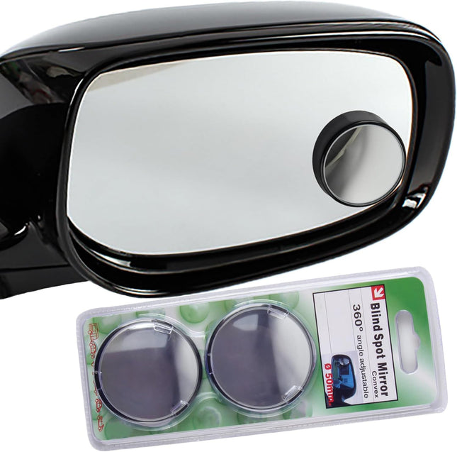 KEWAYO 2 Pack Automotive Blind Spot Mirrors, Small round Convex Adjustable 360Â°Rotate Wide Angle Car Rear View Mirror f