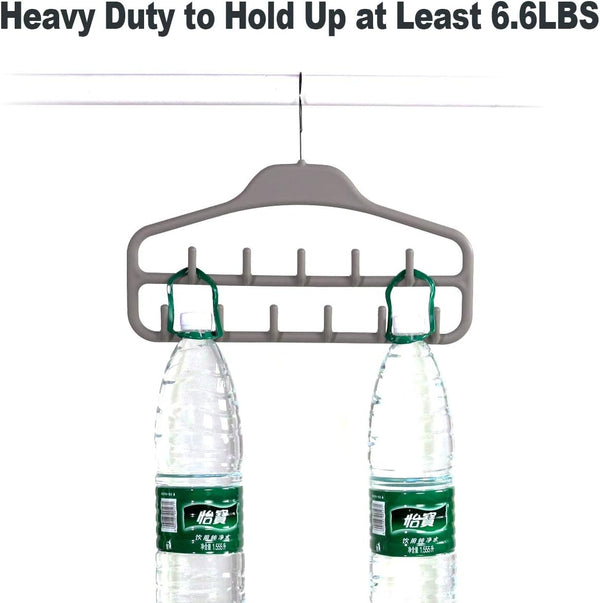 Belt Hanger Rack Holder for Closet, Sturdy Belt Organizer with 360 Degree Swivel, 11 Large Sturdy Belt Hooks, Non Slip Rubberized Belt Storage,